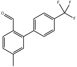 5-Methyl-4'-(trifluoromethyl)-[1,1'-biphenyl]-2-carbaldehyde Structure