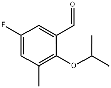 5-Fluoro-2-isopropoxy-3-methylbenzaldehyde Structure