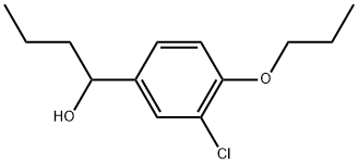 3-Chloro-4-propoxy-α-propylbenzenemethanol 구조식 이미지