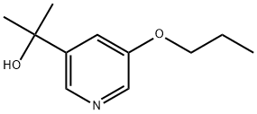 α,α-Dimethyl-5-propoxy-3-pyridinemethanol 구조식 이미지