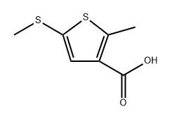 2-methyl-5-(methylthio)thiophene-3-carboxylic acid Structure