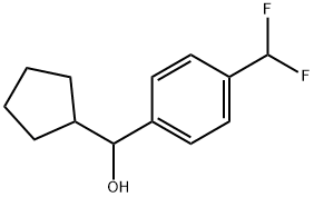 α-Cyclopentyl-4-(difluoromethyl)benzenemethanol Structure