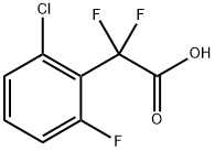 Benzeneacetic acid, 2-chloro-α,α,6-trifluoro- Structure