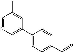 4-(5-methylpyridin-3-yl)benzaldehyde Structure