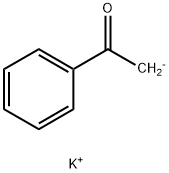 Ethanone, 1-phenyl-, ion(1-), potassium (1:1) Structure