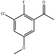 1-(3-Chloro-2-fluoro-5-methoxyphenyl)ethanone Structure