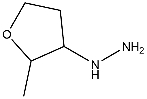 (2-methyloxolan-3-yl)hydrazine hydrochloride Structure