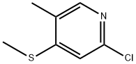 2-Chloro-5-methyl-4-(methylthio)pyridine 구조식 이미지