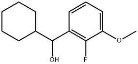 α-Cyclohexyl-2-fluoro-3-methoxybenzenemethanol Structure