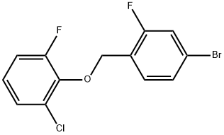 2-[(4-Bromo-2-fluorophenyl)methoxy]-1-chloro-3-fluorobenzene Structure