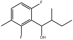 2,6-Difluoro-3-methyl-α-(1-methylpropyl)benzenemethanol Structure