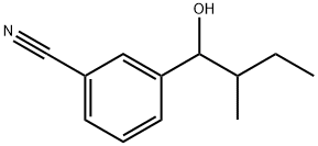 3-(1-Hydroxy-2-methylbutyl)benzonitrile Structure