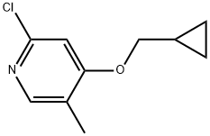 2-Chloro-4-(cyclopropylmethoxy)-5-methylpyridine Structure