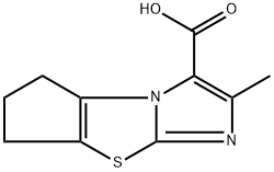 10-methyl-7-thia-1,9-diazatricyclo[6.3.0.02,6]undeca-2(6),8,10-triene-11-carboxylic acid Structure