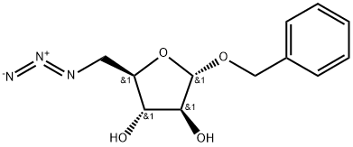 α-D-Arabinofuranoside, phenylmethyl 5-azido-5-deoxy- Structure