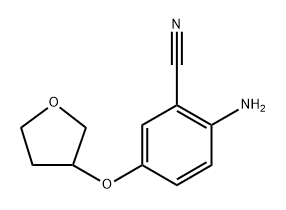 Benzonitrile, 2-amino-5-[(tetrahydro-3-furanyl)oxy]- Structure