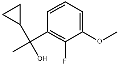 α-Cyclopropyl-2-fluoro-3-methoxy-α-methylbenzenemethanol Structure