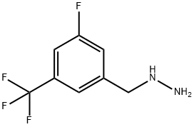 {[3-fluoro-5-(trifluoromethyl)phenyl]methyl}hydrazine Structure