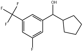 α-Cyclopentyl-3-fluoro-5-(trifluoromethyl)benzenemethanol Structure