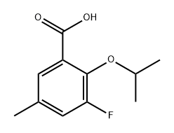 3-Fluoro-2-isopropoxy-5-methylbenzoic acid Structure