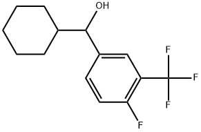 α-Cyclohexyl-4-fluoro-3-(trifluoromethyl)benzenemethanol Structure