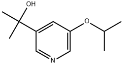 α,α-Dimethyl-5-(1-methylethoxy)-3-pyridinemethanol Structure