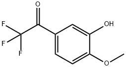 2,2,2-Trifluoro-1-(3-hydroxy-4-methoxyphenyl)ethanone Structure