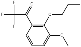 2,2,2-Trifluoro-1-(3-methoxy-2-propoxyphenyl)ethanone Structure