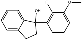 1-(2-Fluoro-3-methoxyphenyl)-2,3-dihydro-1H-inden-1-ol Structure