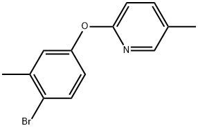 2-(4-Bromo-3-methylphenoxy)-5-methylpyridine Structure
