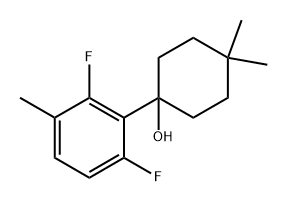 1-(2,6-difluoro-3-methylphenyl)-4,4-dimethylcyclohexanol Structure