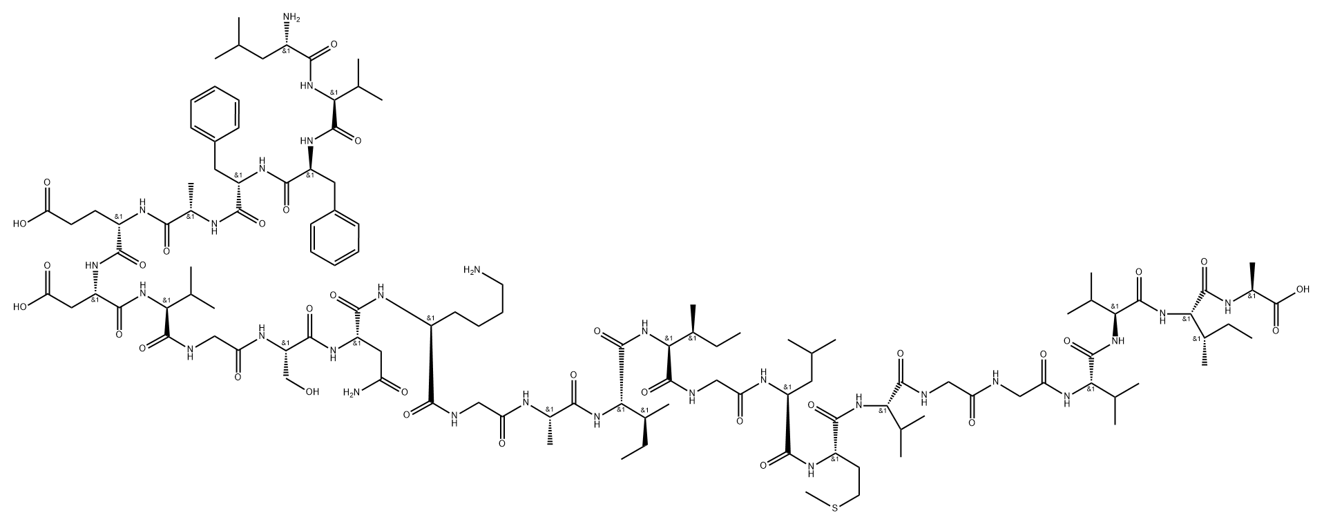 amyloid beta-protein (17-42) Structure