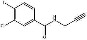 3-Chloro-4-fluoro-N-2-propyn-1-ylbenzamide Structure