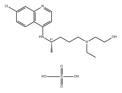 (S)-Hydroxychloroquine sulfate Structure