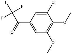 1-(3-Chloro-4,5-dimethoxyphenyl)-2,2,2-trifluoroethanone Structure