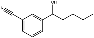 3-(1-Hydroxypentyl)benzonitrile Structure