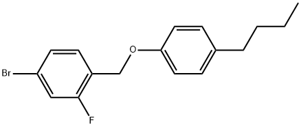 4-Bromo-1-[(4-butylphenoxy)methyl]-2-fluorobenzene Structure