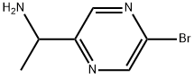 1-(5-bromopyrazin-2-yl)ethan-1-amine Structure