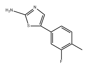 5-(3-Fluoro-4-methylphenyl)thiazol-2-amine Structure