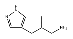 2-methyl-3-(1H-pyrazol-4-yl)propan-1-amine Structure