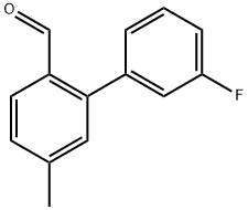 3'-Fluoro-5-methyl-[1,1'-biphenyl]-2-carbaldehyde Structure