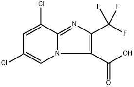 6,8-dichloro-2-(trifluoromethyl)imidazo[1,2-a]pyridine-3-carboxylic acid Structure