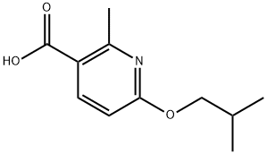 6-isobutoxy-2-methylnicotinic acid Structure