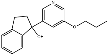 2,3-Dihydro-1-(5-propoxy-3-pyridinyl)-1H-inden-1-ol Structure