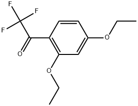 1-(2,4-Diethoxyphenyl)-2,2,2-trifluoroethanone 구조식 이미지