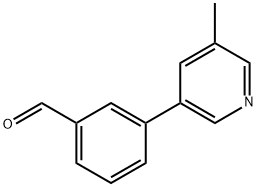 3-(5-methylpyridin-3-yl)benzaldehyde Structure