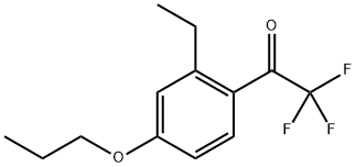 1-(2-Ethyl-4-propoxyphenyl)-2,2,2-trifluoroethanone Structure