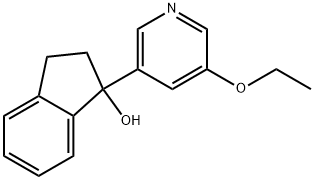 1-(5-Ethoxy-3-pyridinyl)-2,3-dihydro-1H-inden-1-ol Structure