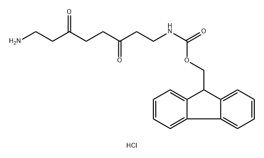 (9H-Fluoren-9-yl)methyl (8-amino-3,6-dioxooctyl)carbamate hydrochloride Structure