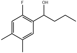 2-Fluoro-4,5-dimethyl-α-propylbenzenemethanol Structure